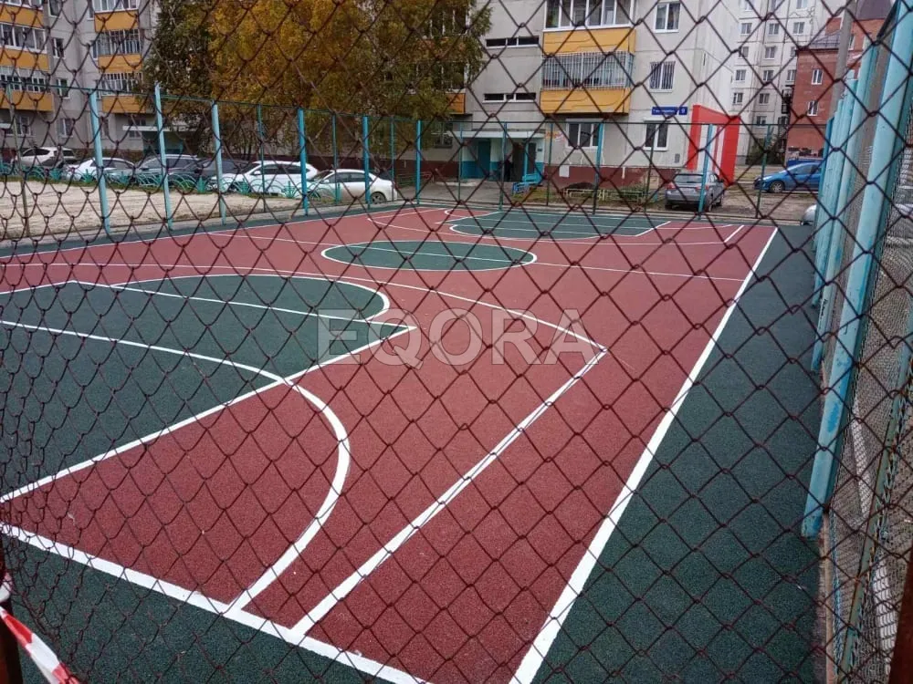 Резиновые покрытия из крошки для спортивных площадок в Тевризе